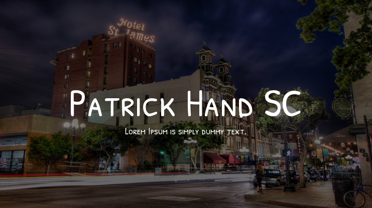 Patrick Hand SC Font preview