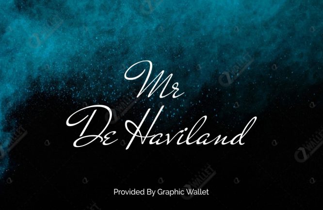 Mr De Haviland Font preview