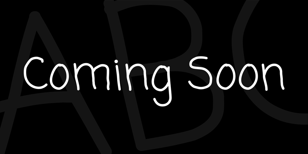 Coming Soon Font preview