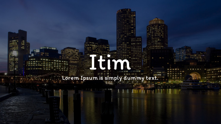 Itim Font preview