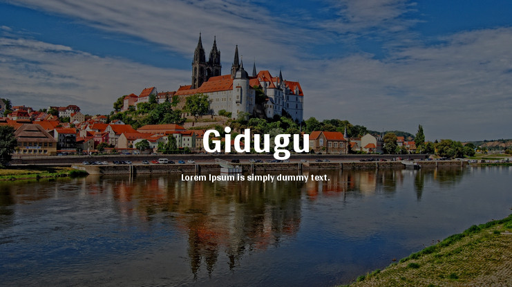 Gidugu Font preview
