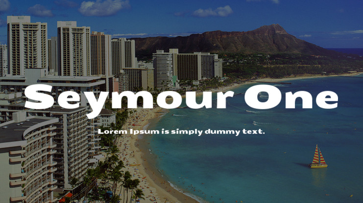 Seymour One Font preview