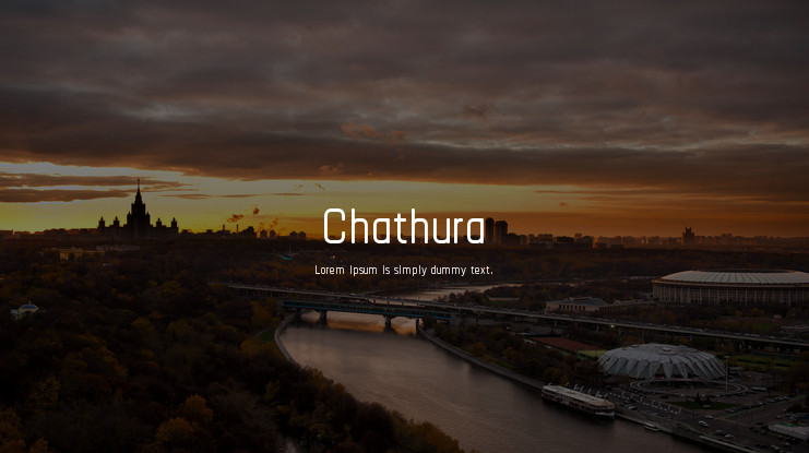 Chathura Font preview