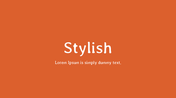 Stylish Font preview