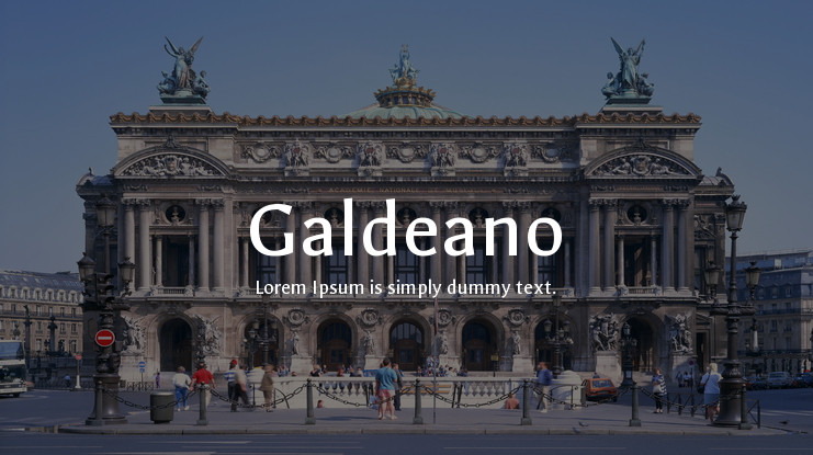 Galdeano Font preview