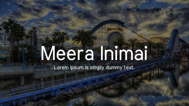 Meera Inimai Font preview