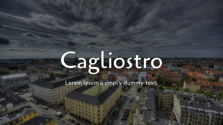 Cagliostro Font preview
