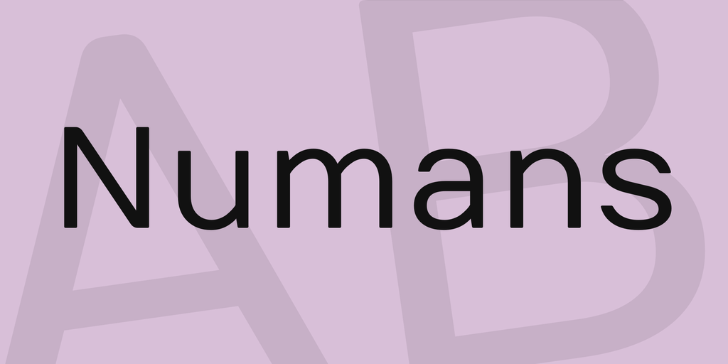 Numans Font preview
