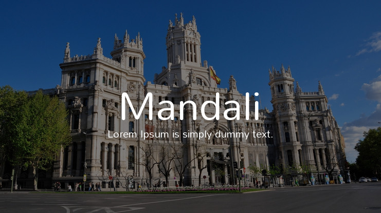 Mandali Font preview