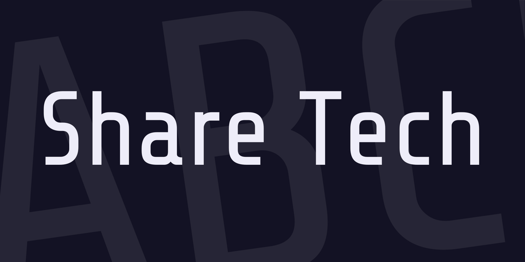 Share Tech Font preview