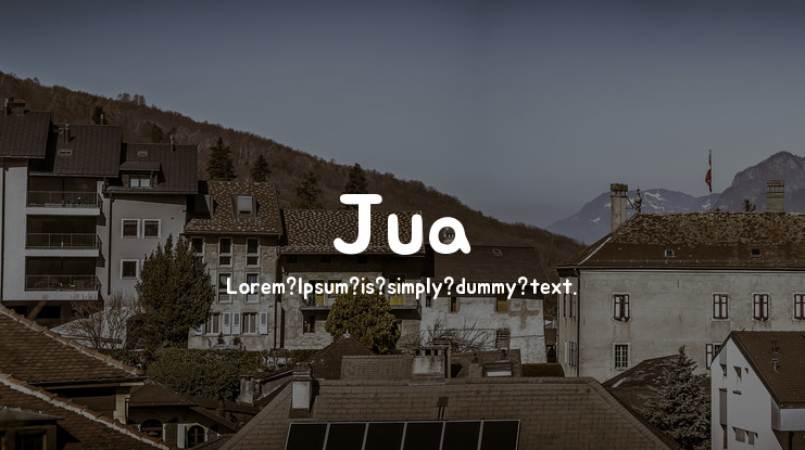 Jua Font preview
