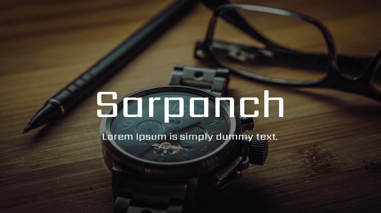 Sarpanch Font preview