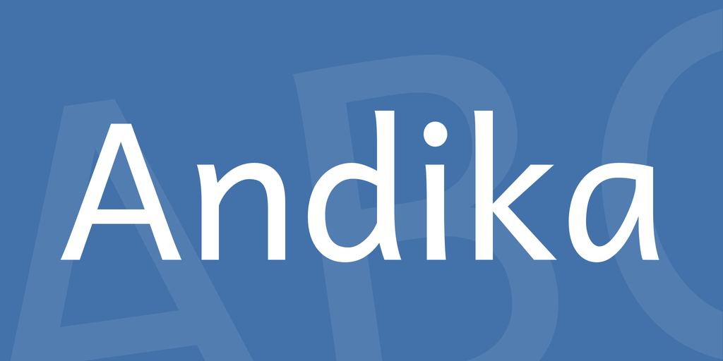 Andika Font preview
