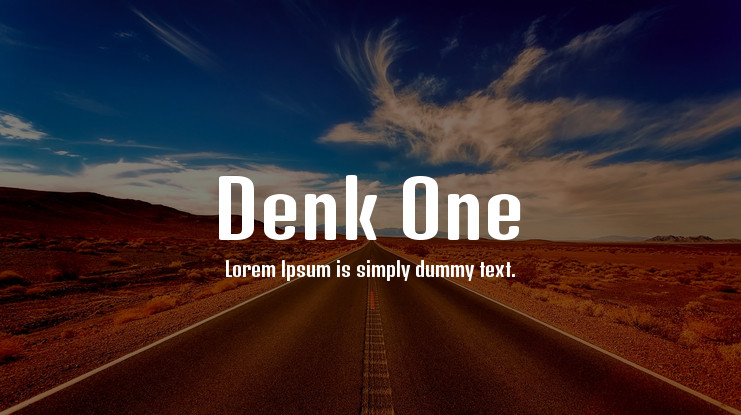Denk One Font preview