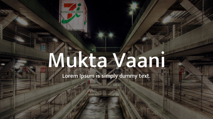 Mukta Vaani Font preview