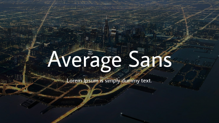Average Sans Font preview