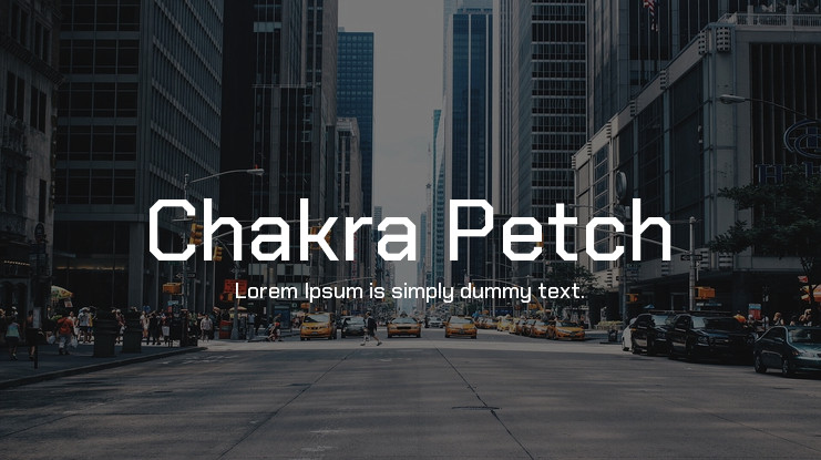 Chakra Petch Font preview