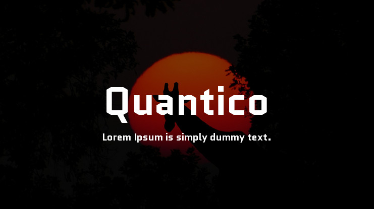 Quantico Font preview
