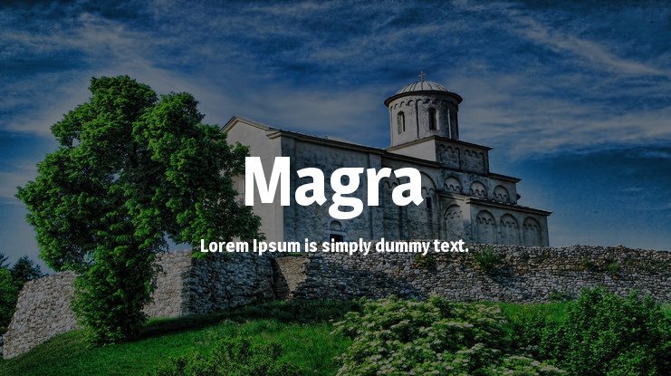 Magra Font preview