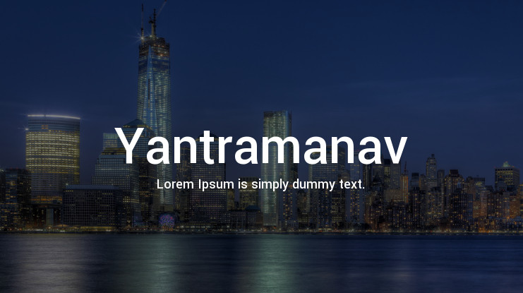 Yantramanav Font preview