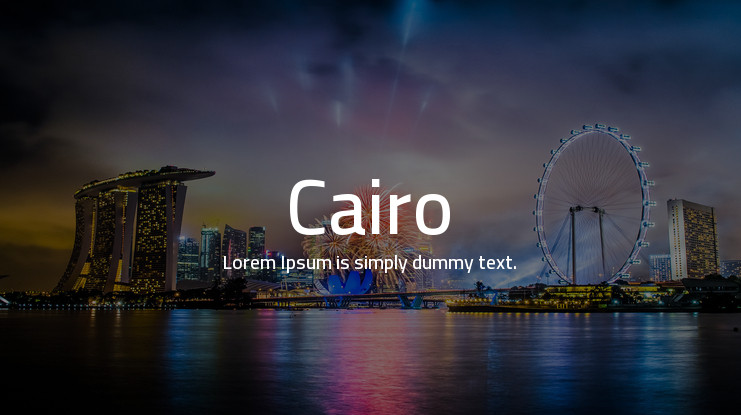 Cairo Font preview