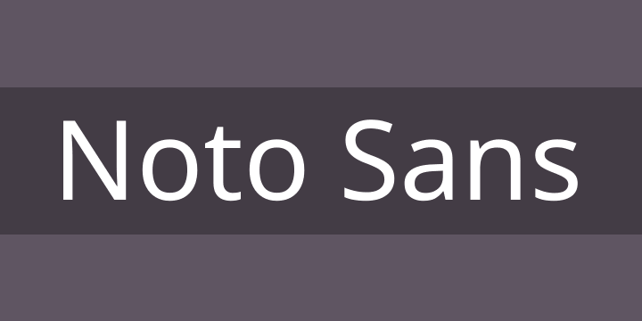 Noto Sans SC Font preview
