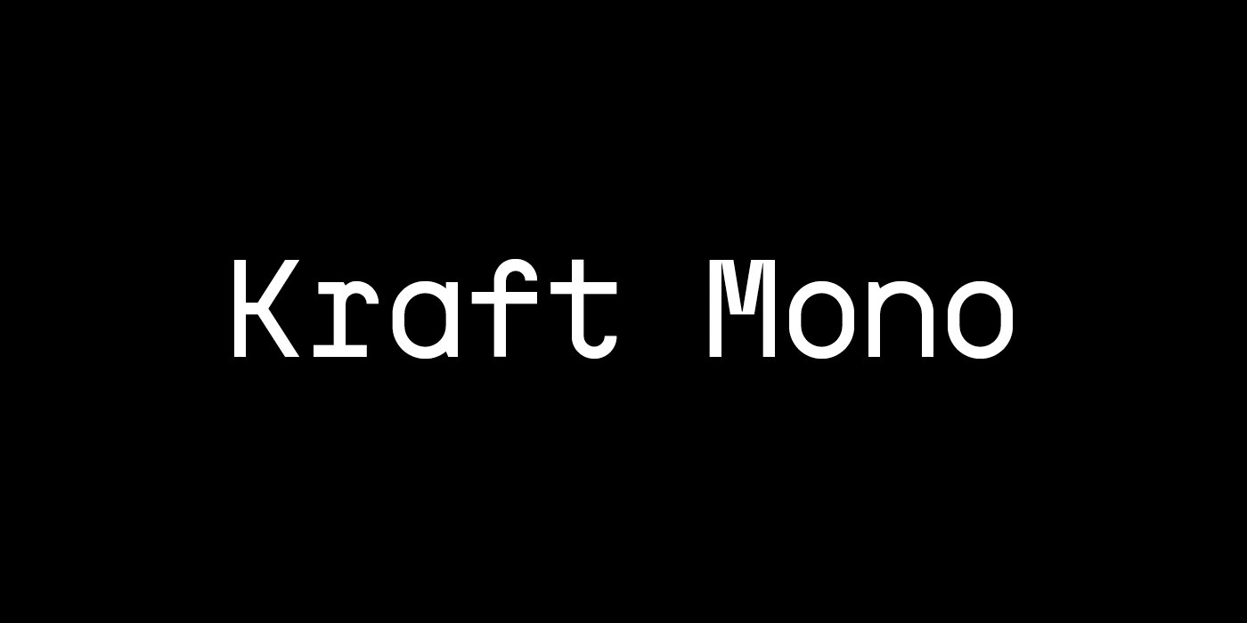 Kraft Mono Font preview