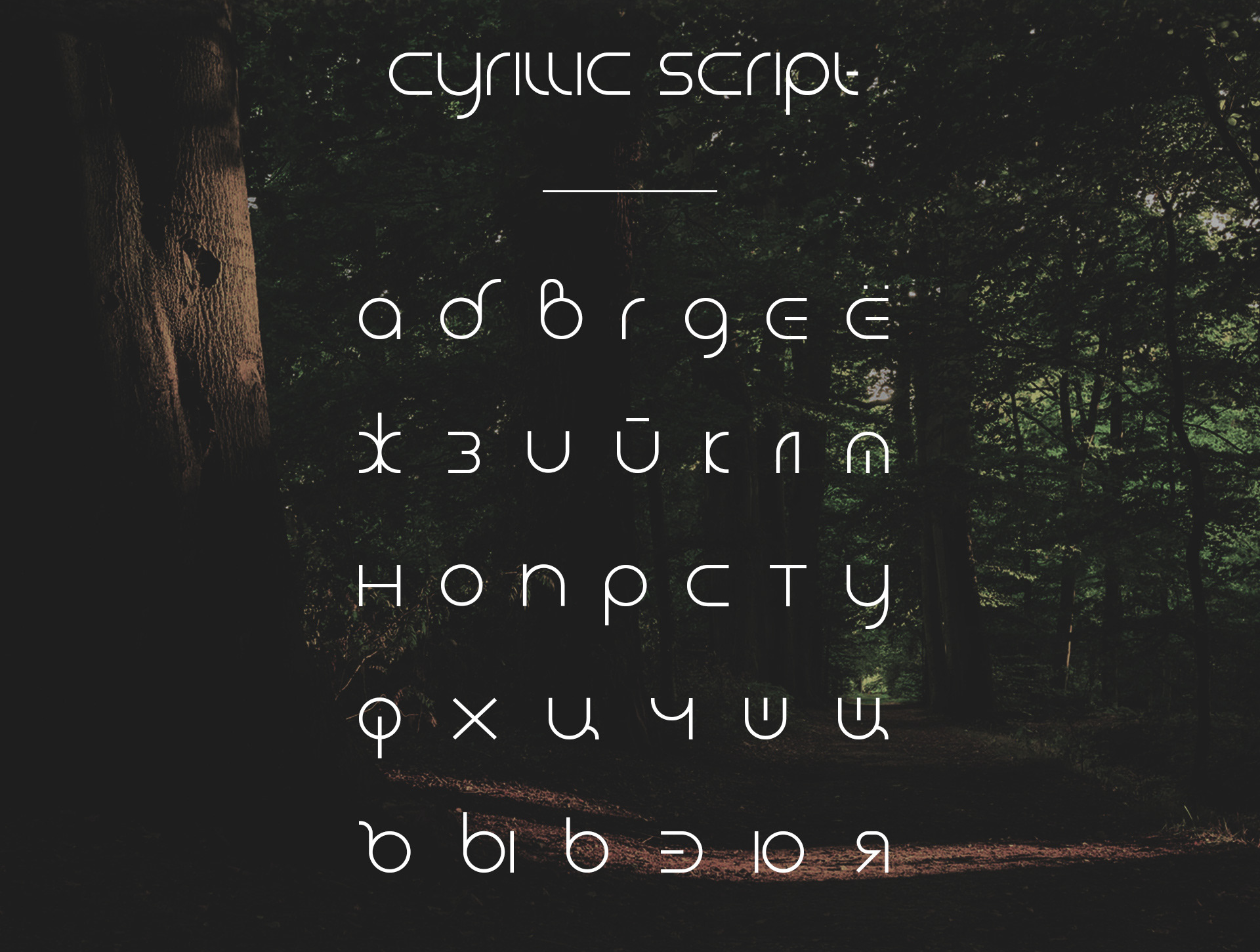 Forest Smooth Regular Font preview