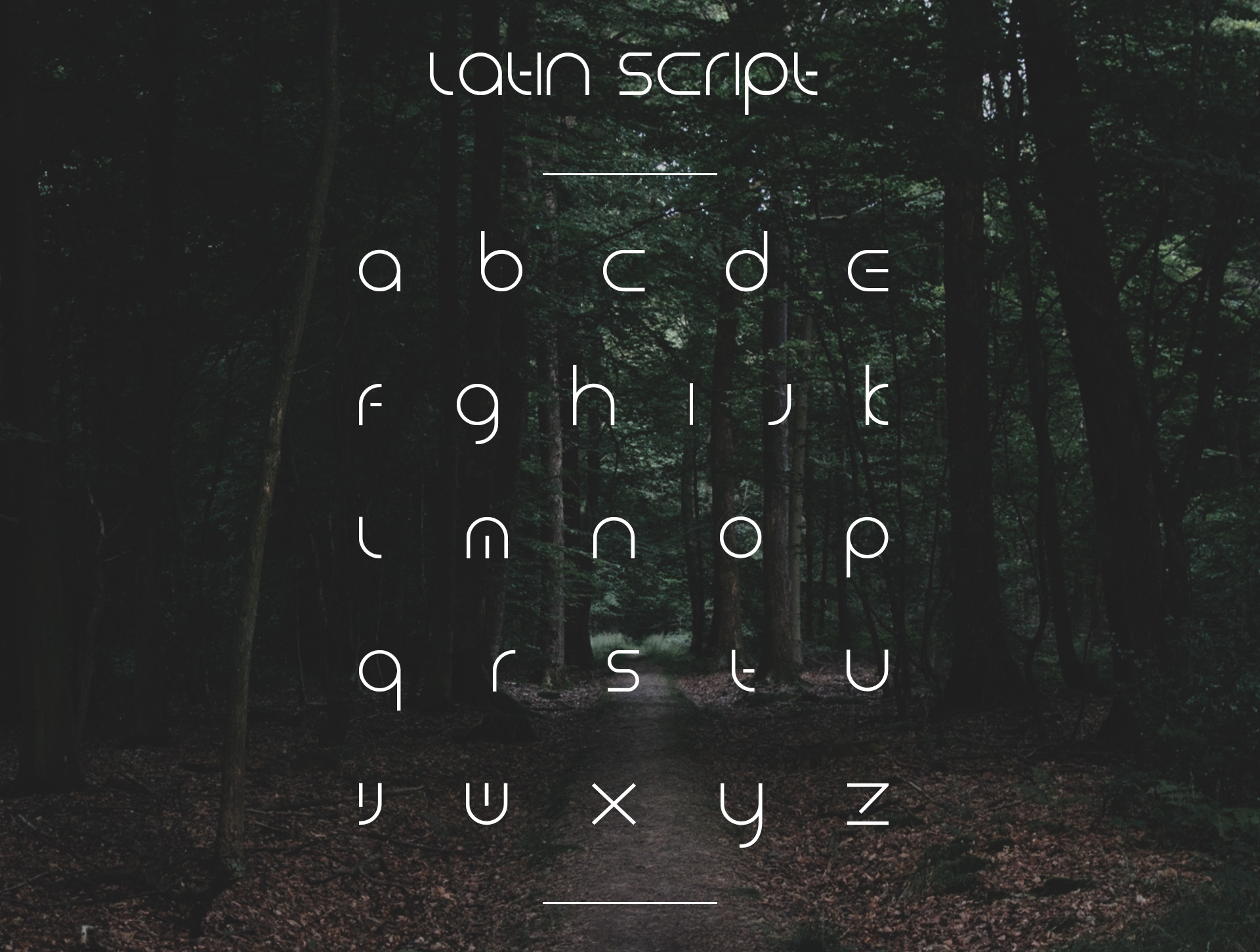 Forest Smooth Font preview