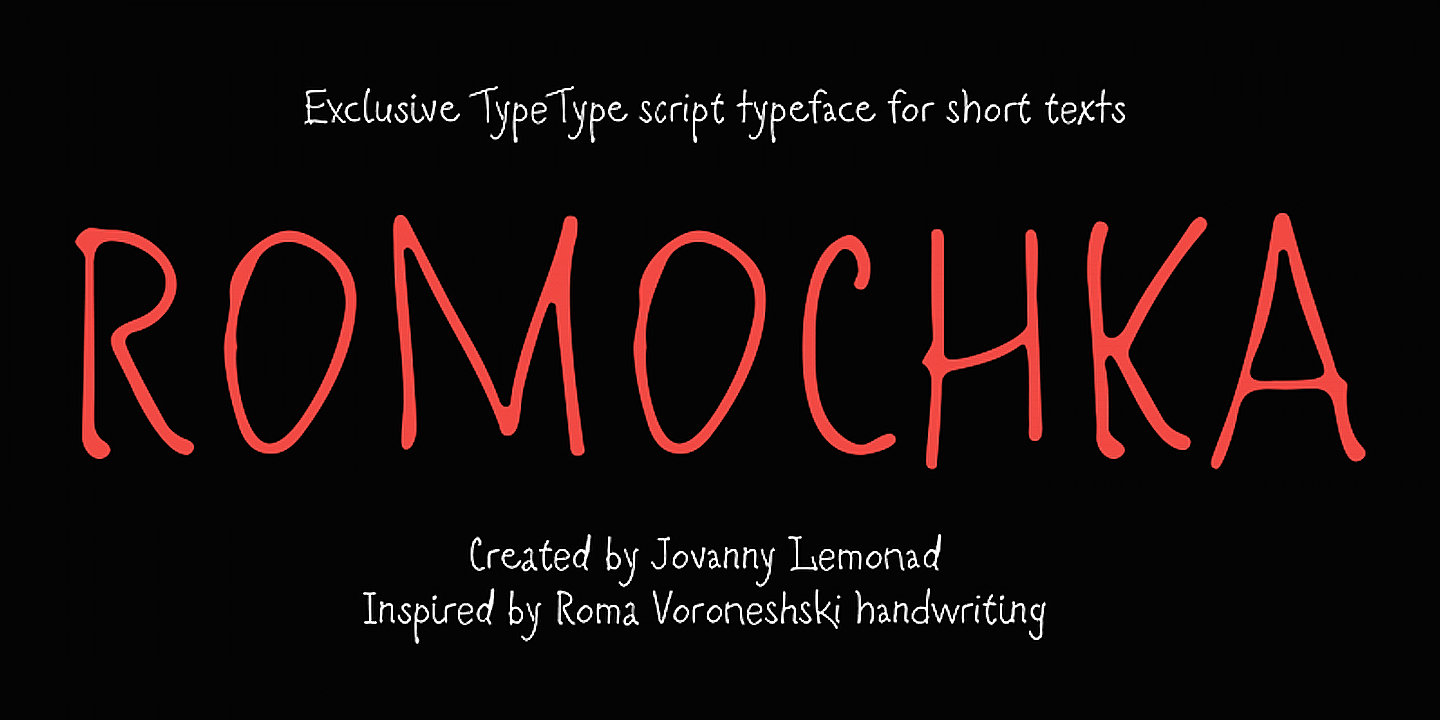 Romochka Font preview