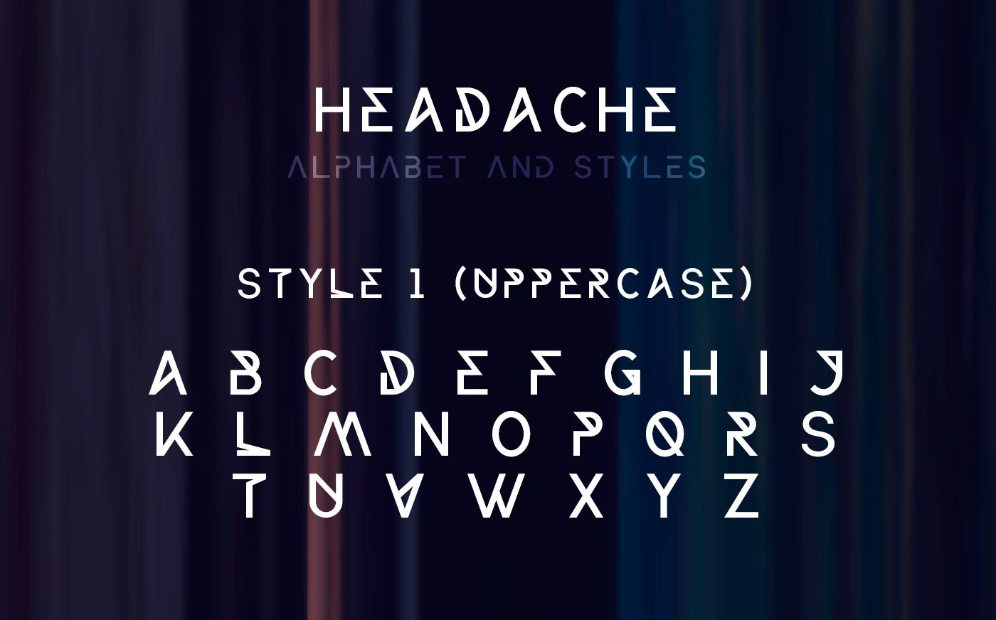 Headache Regular Font preview