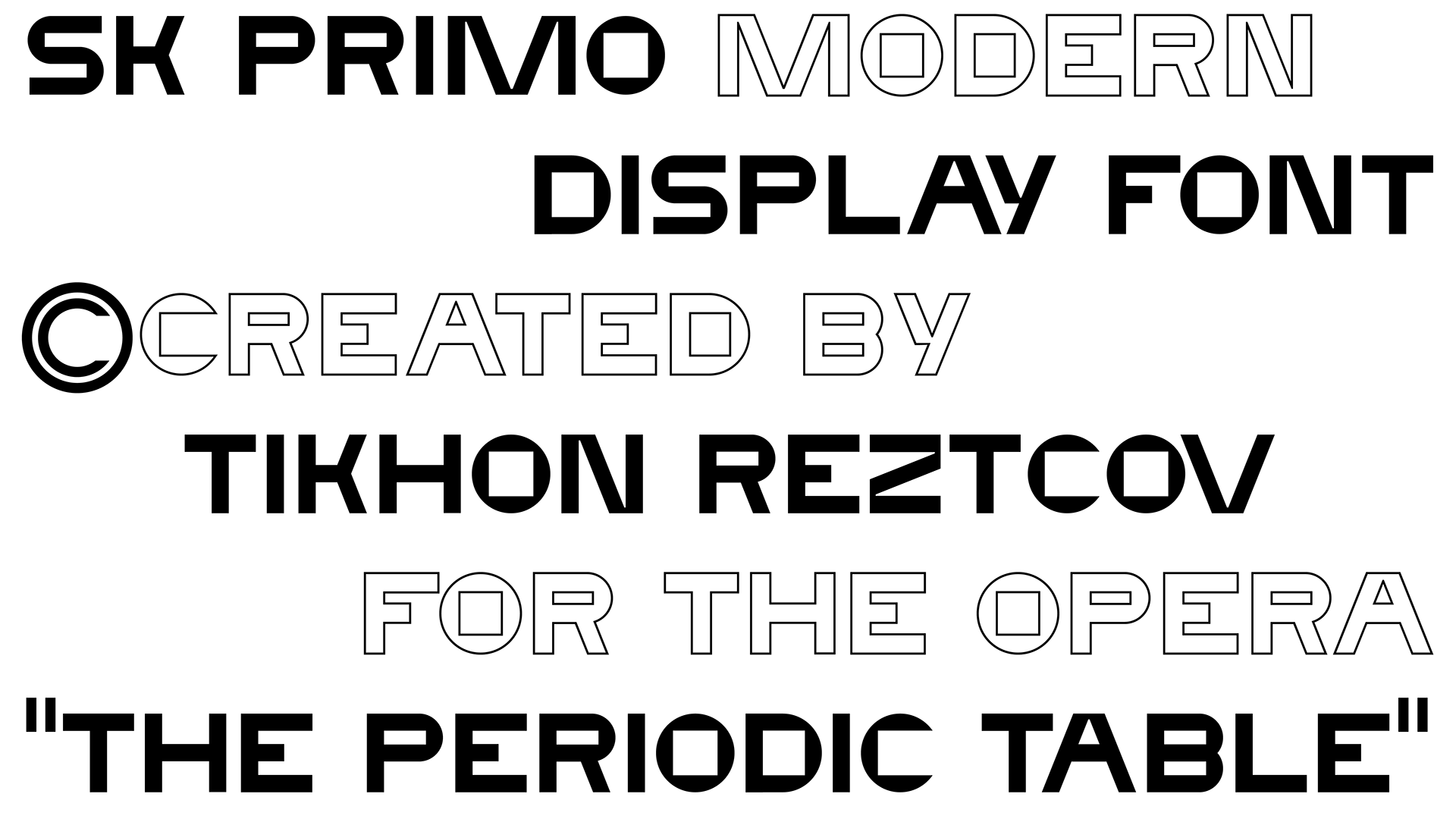 SK Primo Regular Font preview