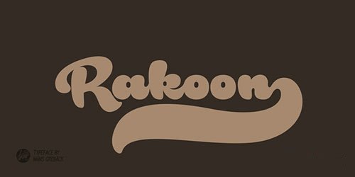 Rough Rakoon Italic Font preview