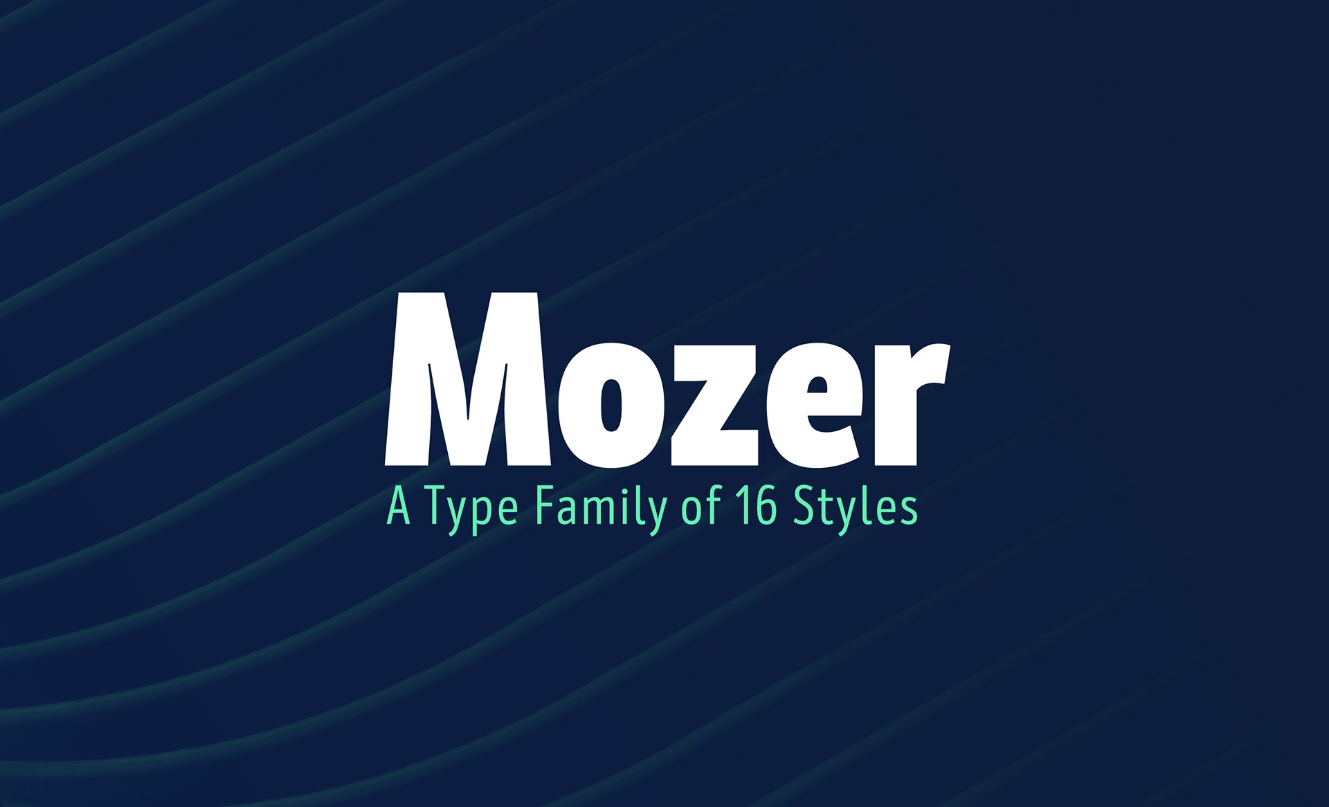 Mozer Font preview
