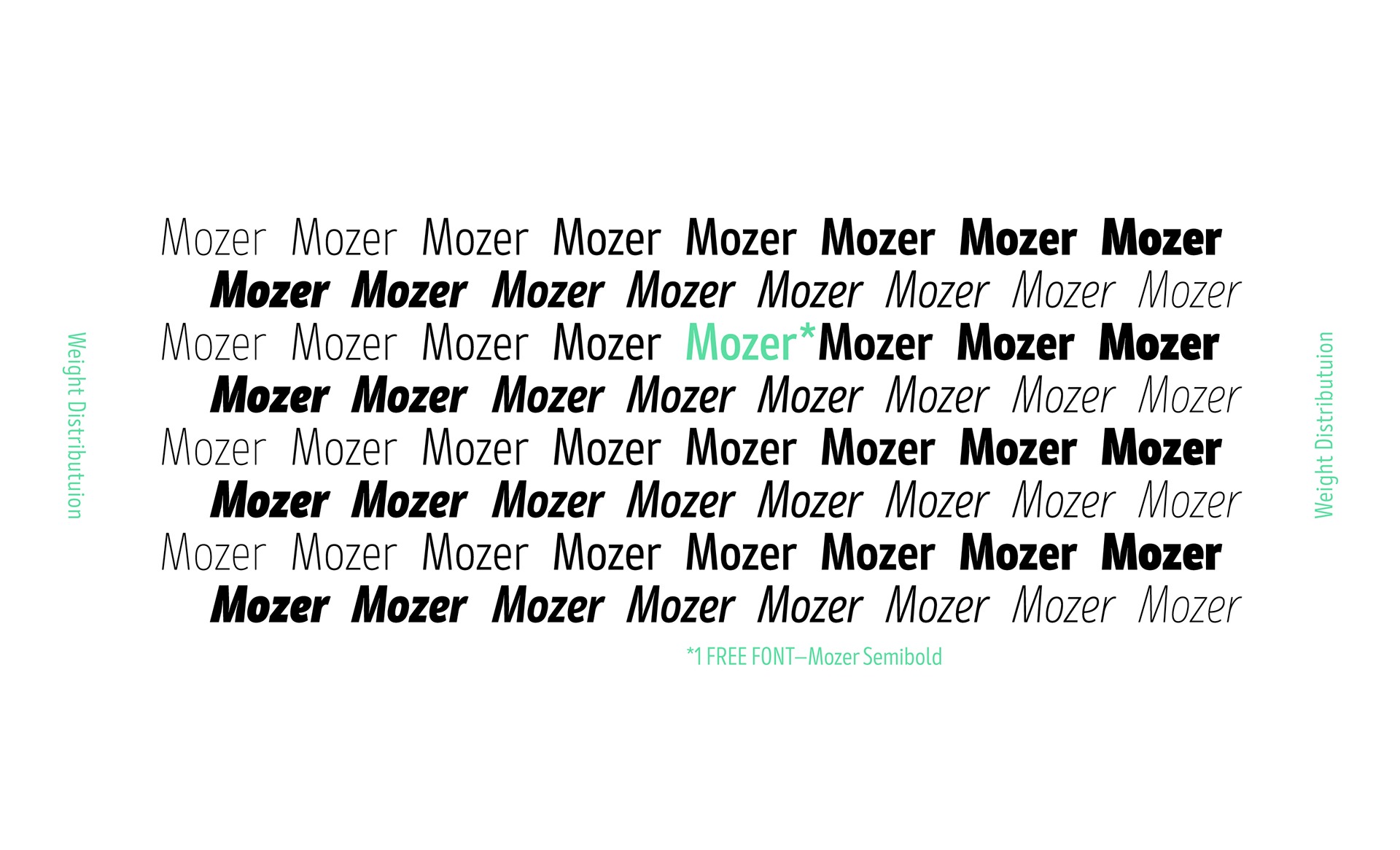 Mozer Semi Bold Font preview