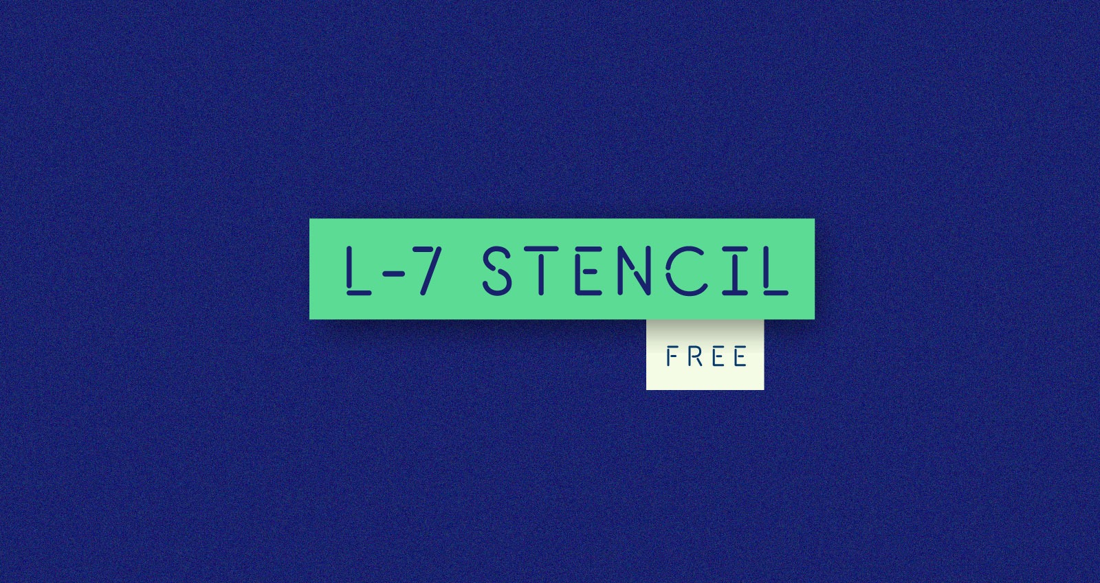 L-7 Stencil Font preview