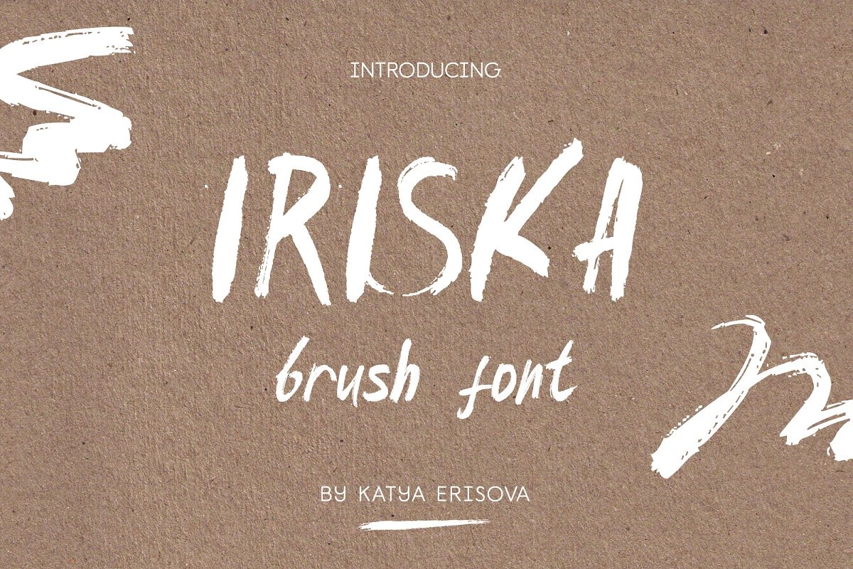 Iriska Brush Font preview