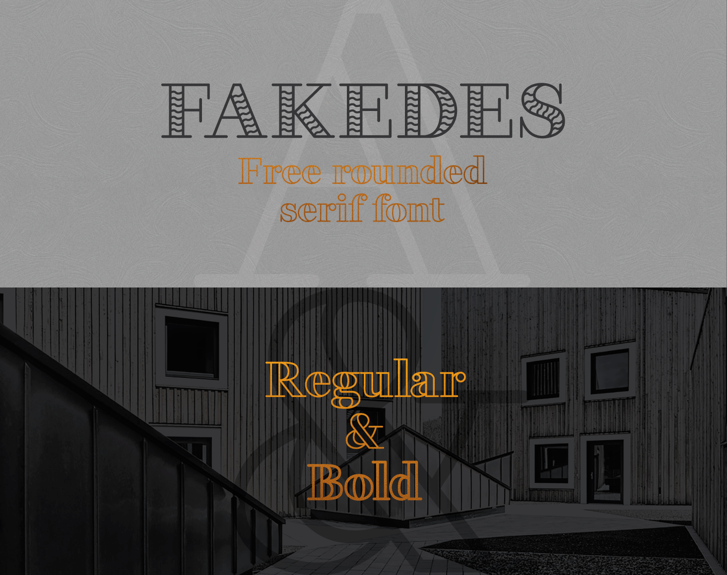 Fakedes Outline Font preview
