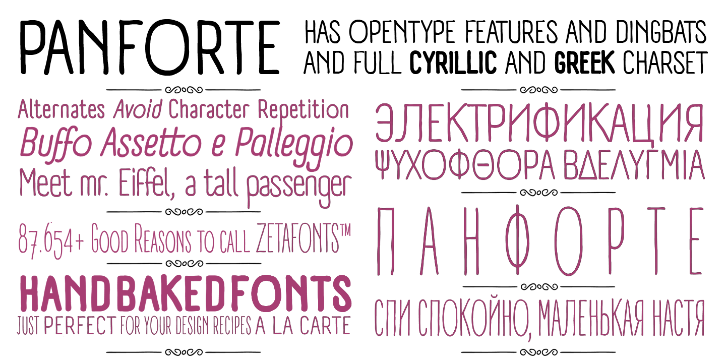 Panforte Pro Regular Italic  Font preview
