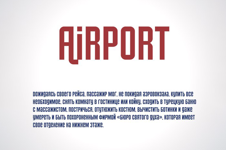 Airport Regular Font preview