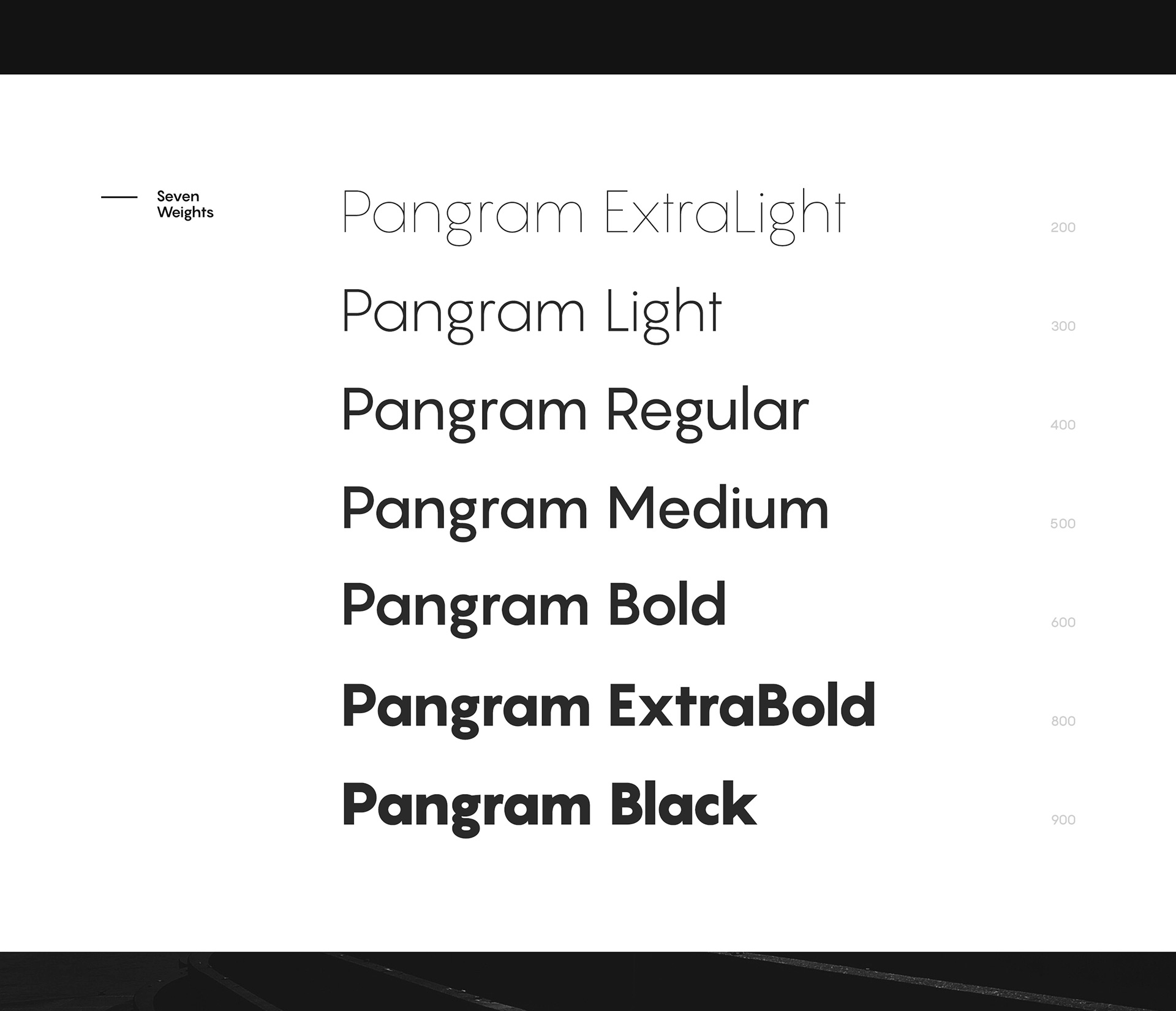 Pangram Black Font preview