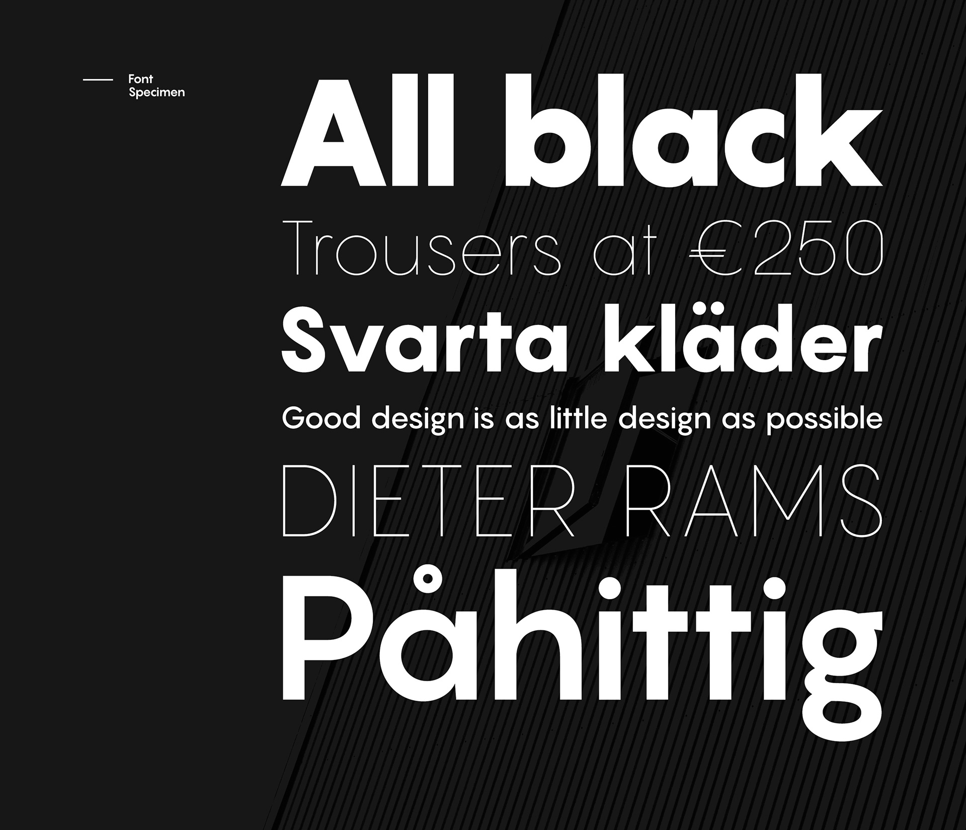 Pangram Black Font preview