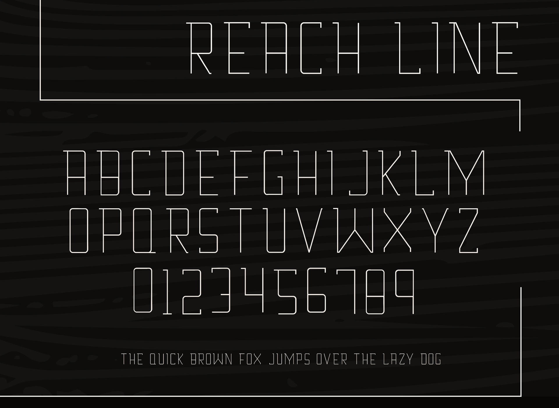 Reach Line Font preview