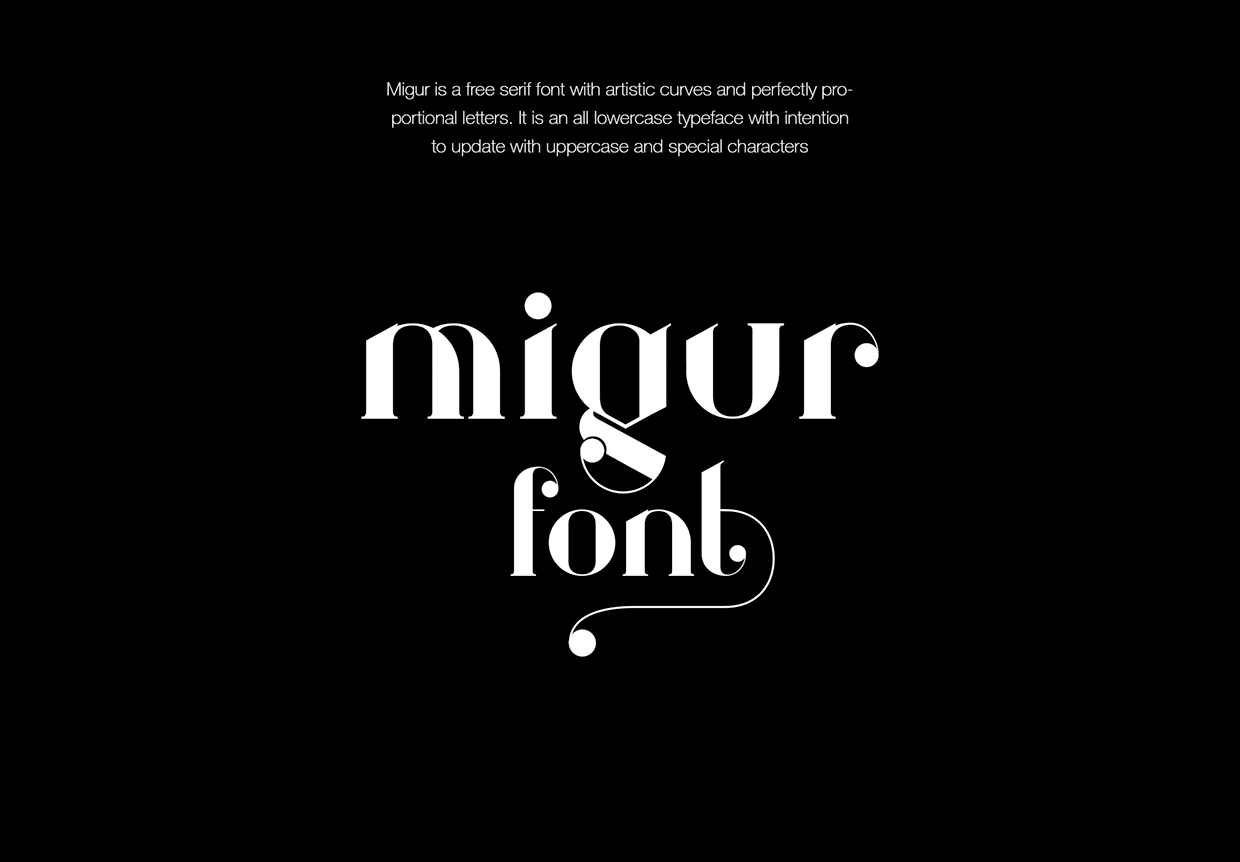 Migur Font preview