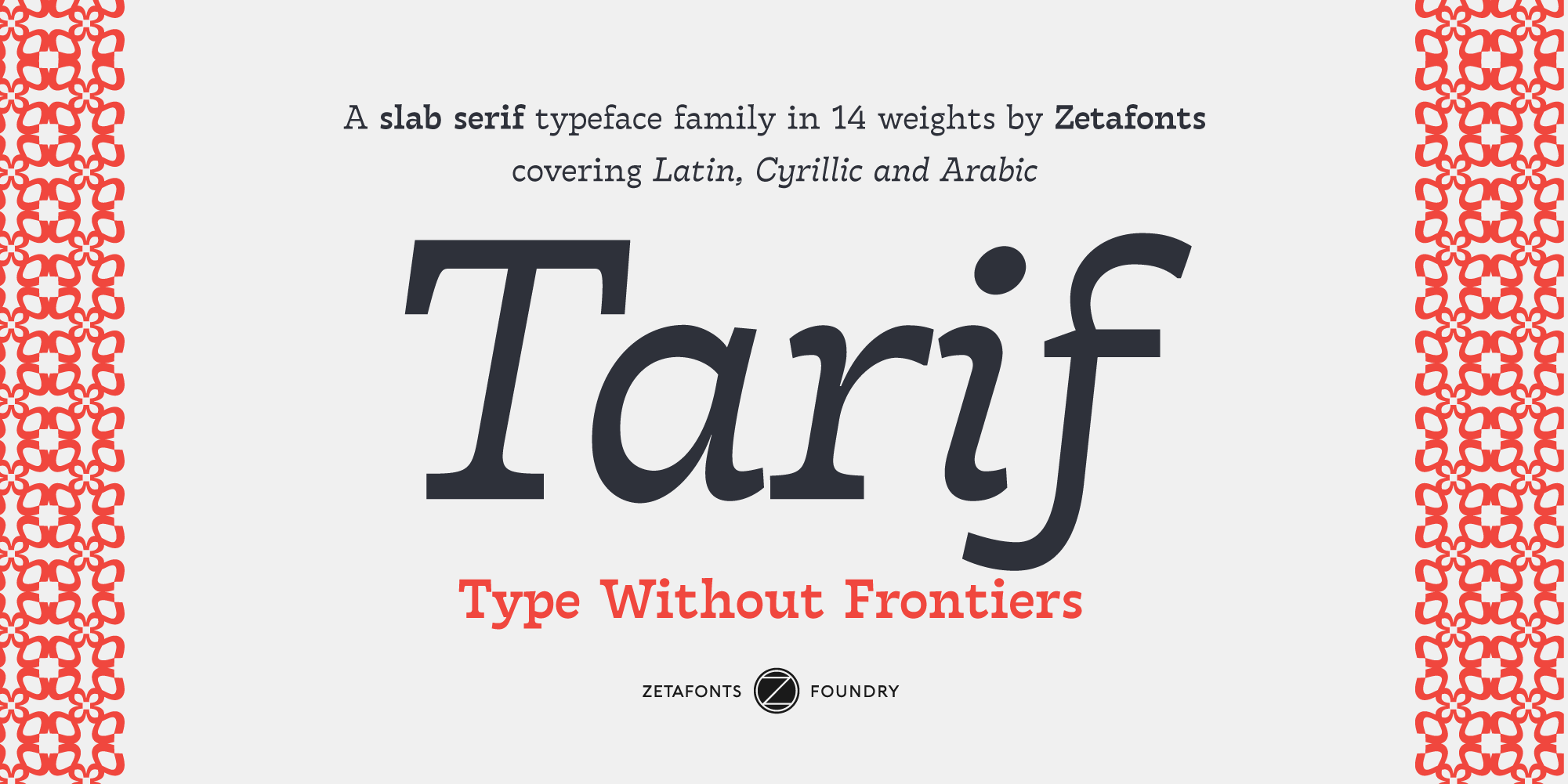 Tarif Font preview
