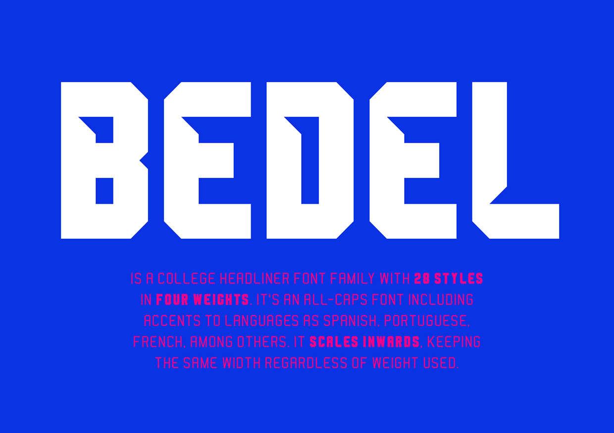 Bedel Font preview