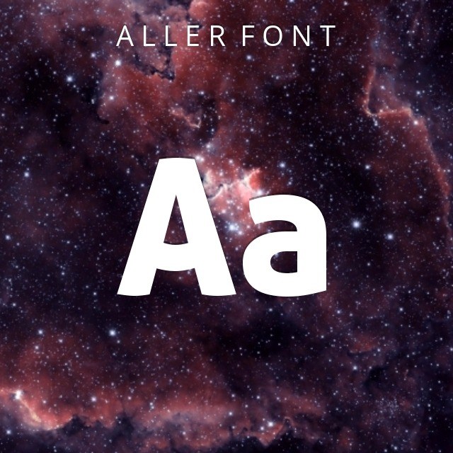 Aller Regular Font preview