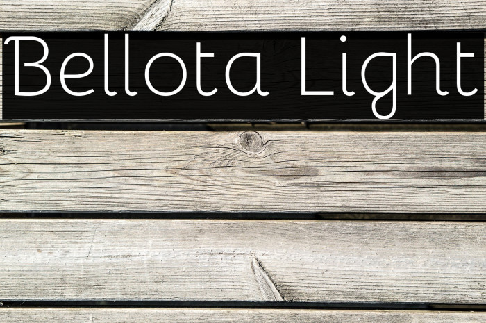 Bellota Regular Font preview
