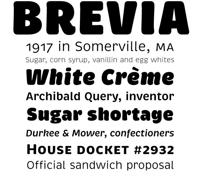 Brevia Font preview