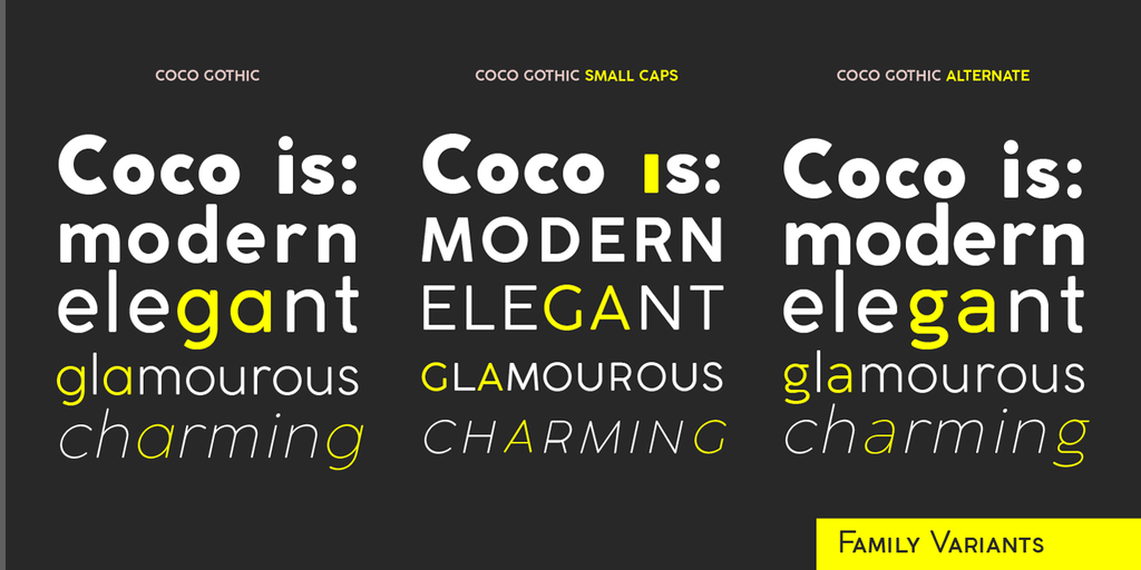 Coco Bold Condensed Italic Font preview